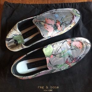Flower Print Rag&Bone Loafer/Mule